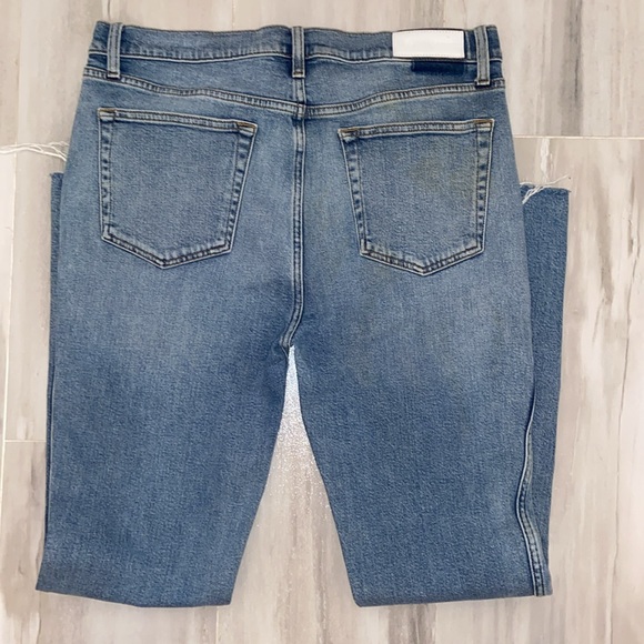 RE/DONE Originals 2019 Skinny Leg Ankle, Raw Hem, 33x30, NWOT, $279 MSRP - Picture 4 of 12